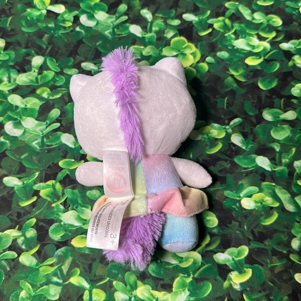 Fiesta Sanrio Hello Kitty Unicorn Flower Plush Toy 7” pastel rainbow - Picture 5 of 14